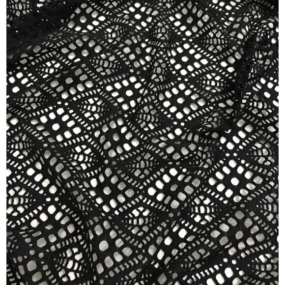 Geometric Black Stretch Lace - 7 yds x 60” - Picture 11 of 11